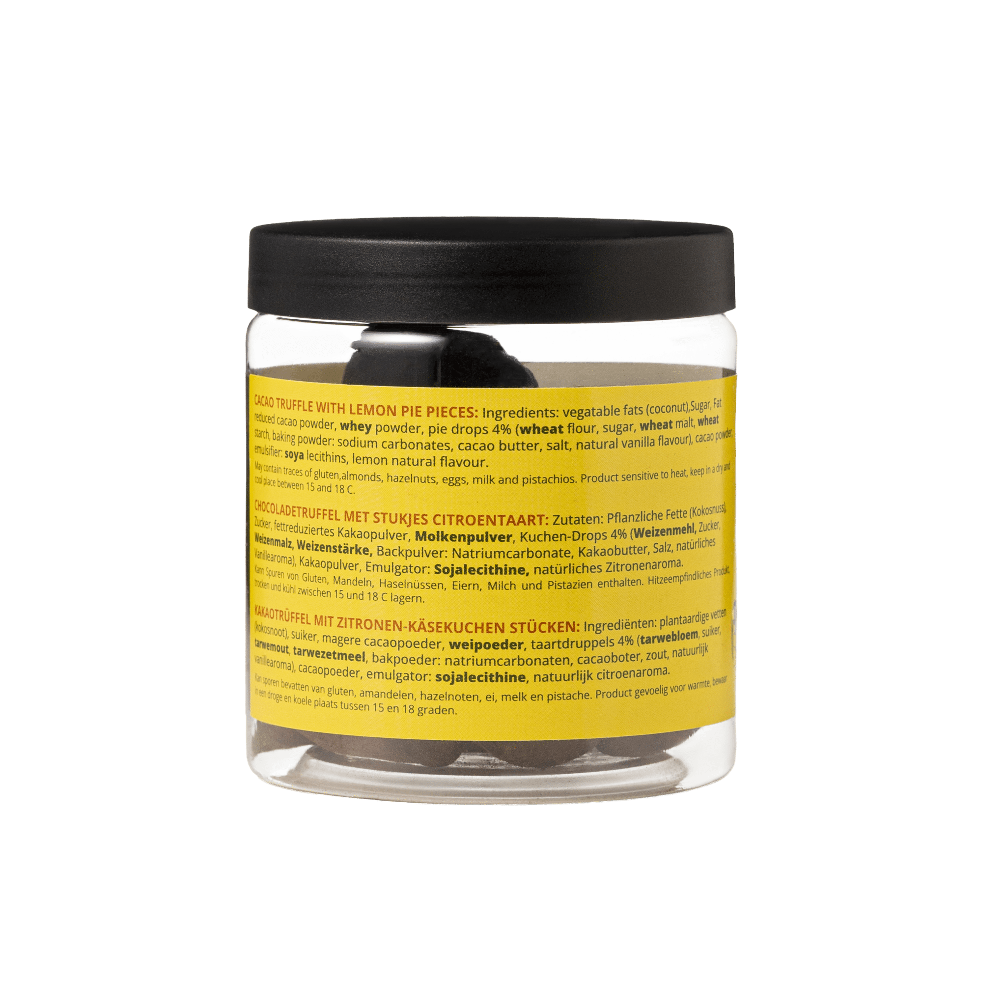 Lemon Pie Mother’s Day Truffles Gift Jar 130g | Floral Chocolate Gift