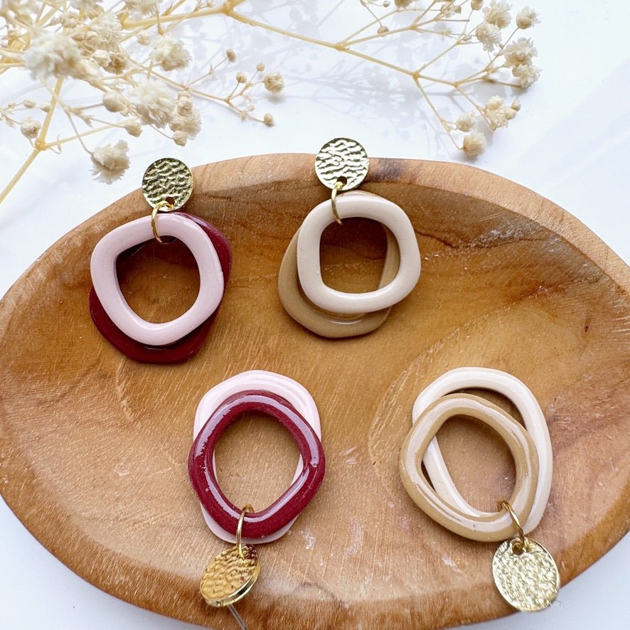 Linked Loops Oorbellen