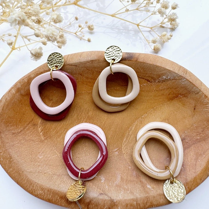 Linked Loops Oorbellen