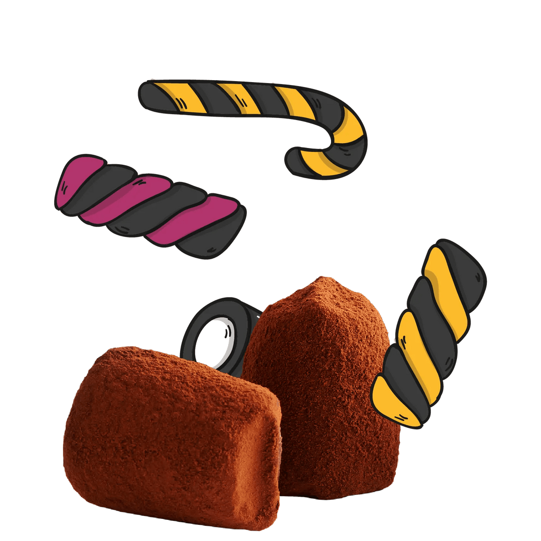 Liquorice chocolate truffle - Bulk