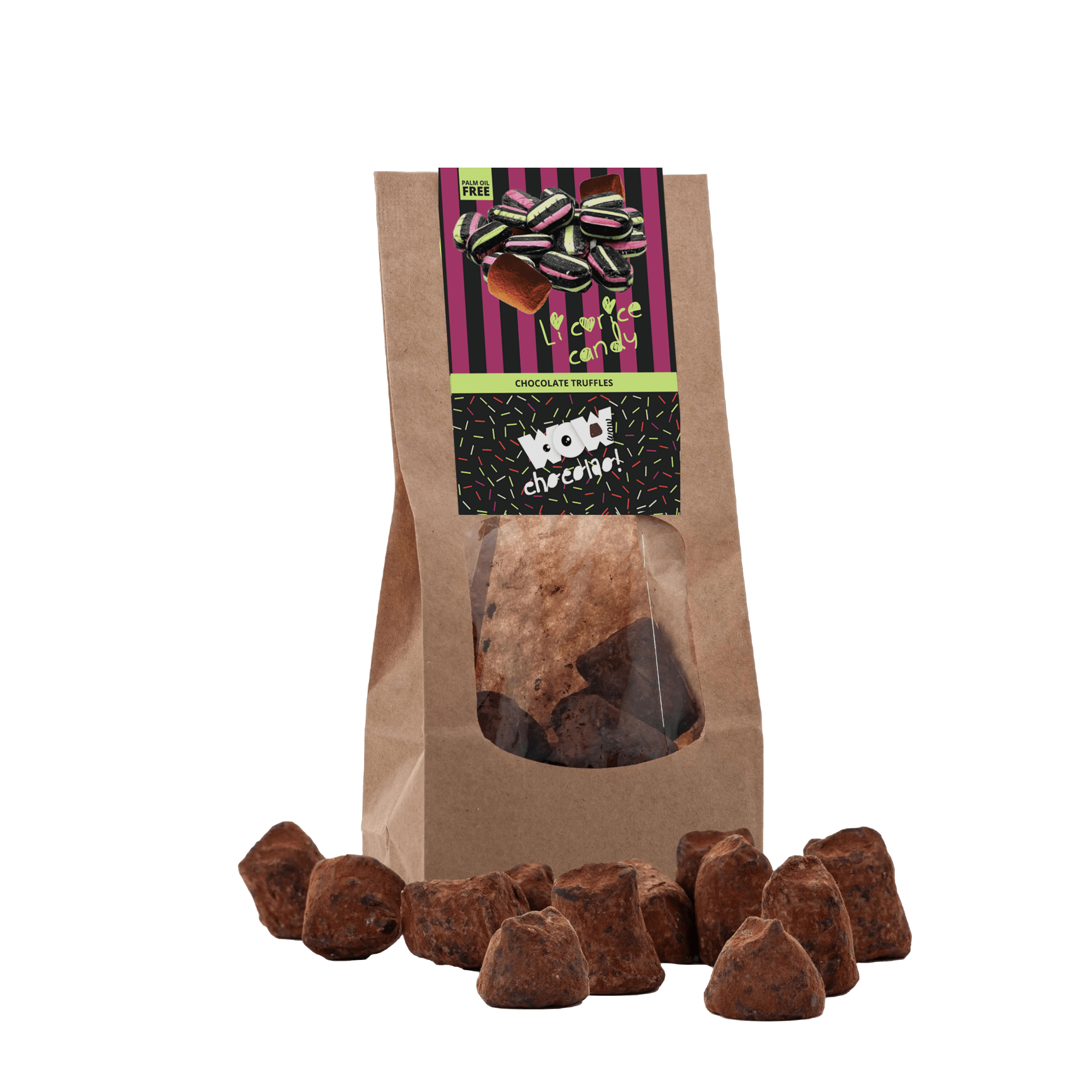Liquorice Chocolate Truffles - Biodegradable bag 130g