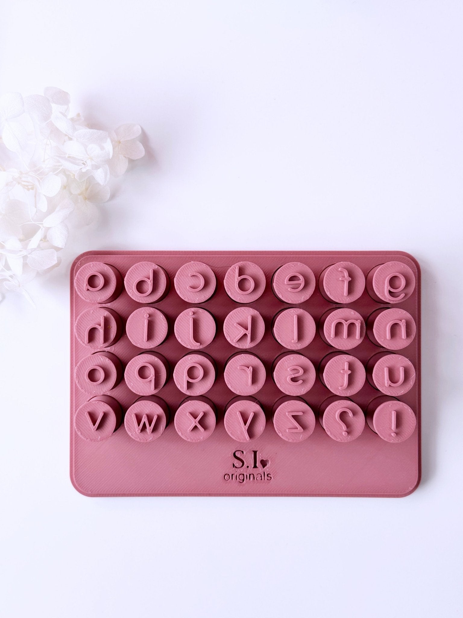 Lower case alphabet stamps with case - Goat Corp