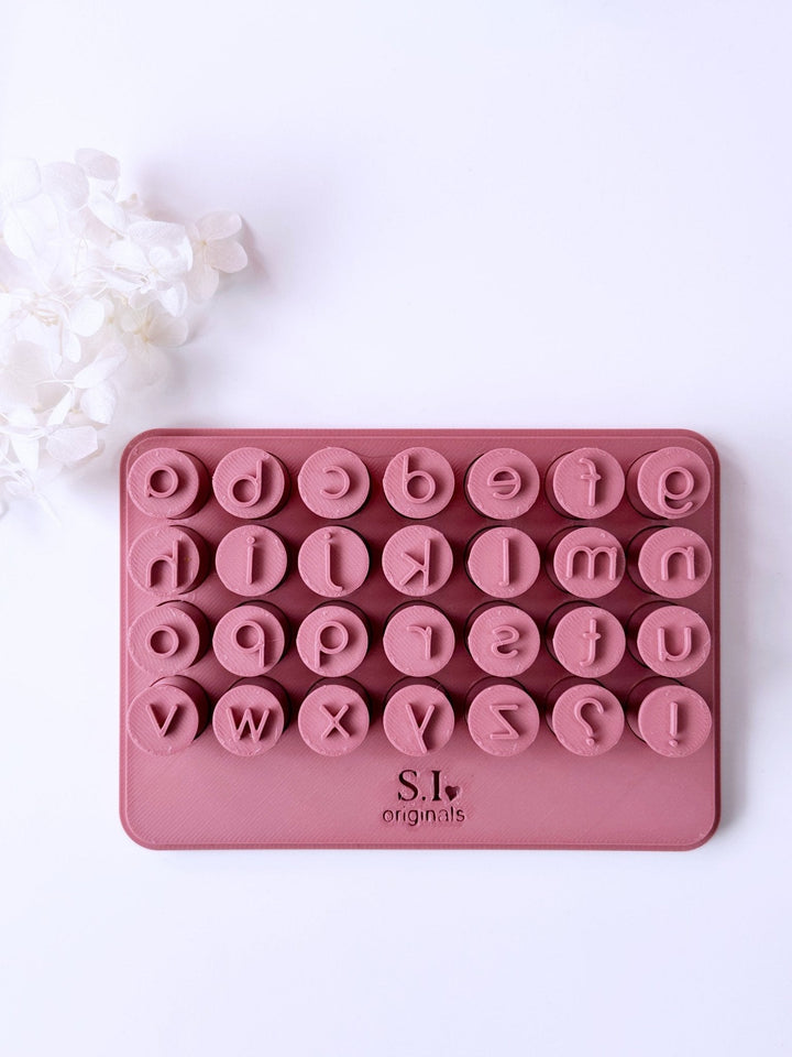 Lower case alphabet stamps with case - Goat Corp