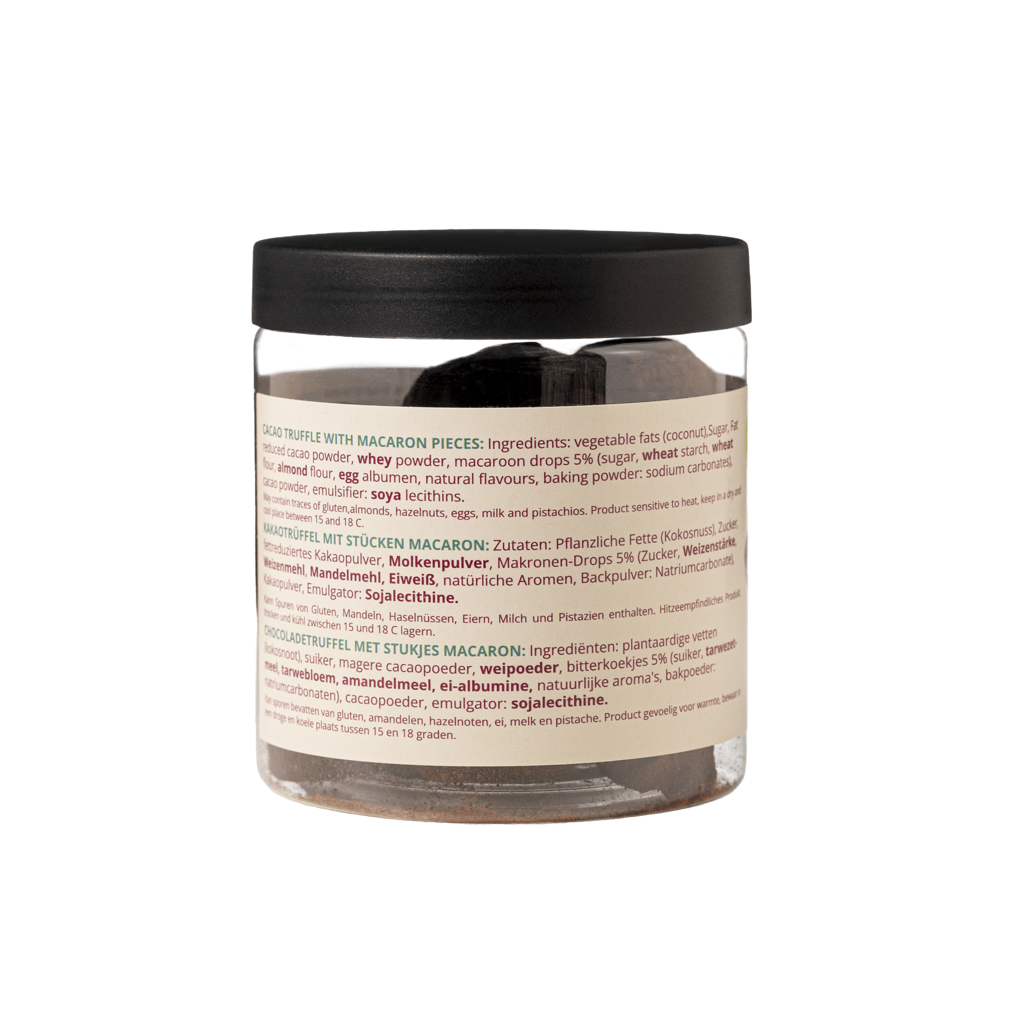 Macaron Chocolate Truffles Gift Jar 130g | French Inspired Chocolate