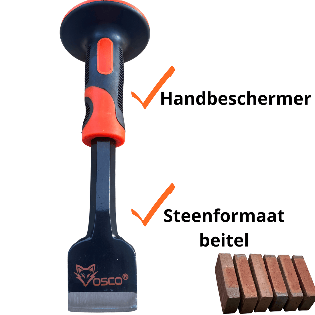 Vosco® steenbeitel voor professioneel hak- en breekwerk