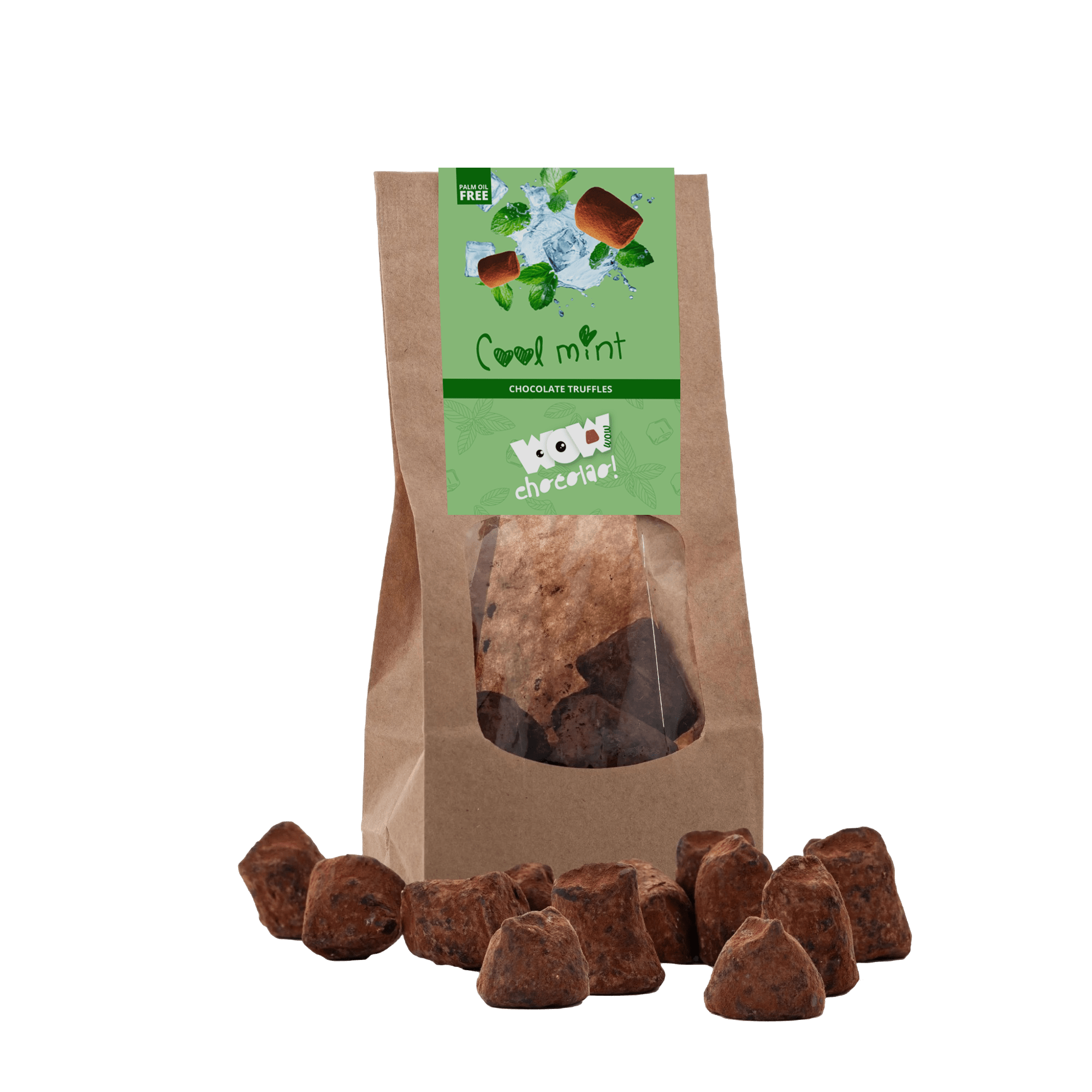 Mint Chocolate Truffles - Biodegradable bag 130g