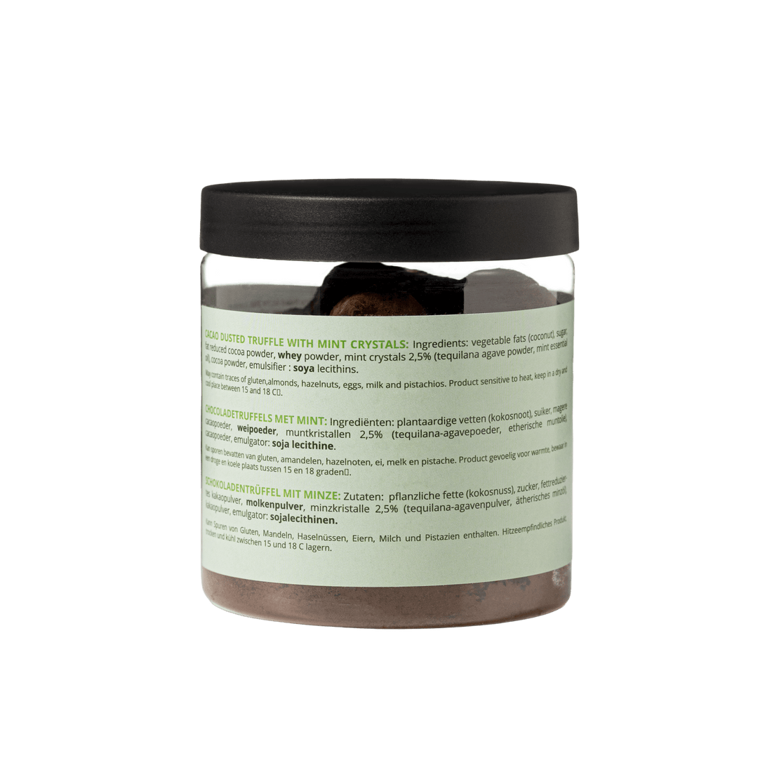 Mint Chocolate Truffles Gift Jar 130g | Refreshing Mint Chocolate