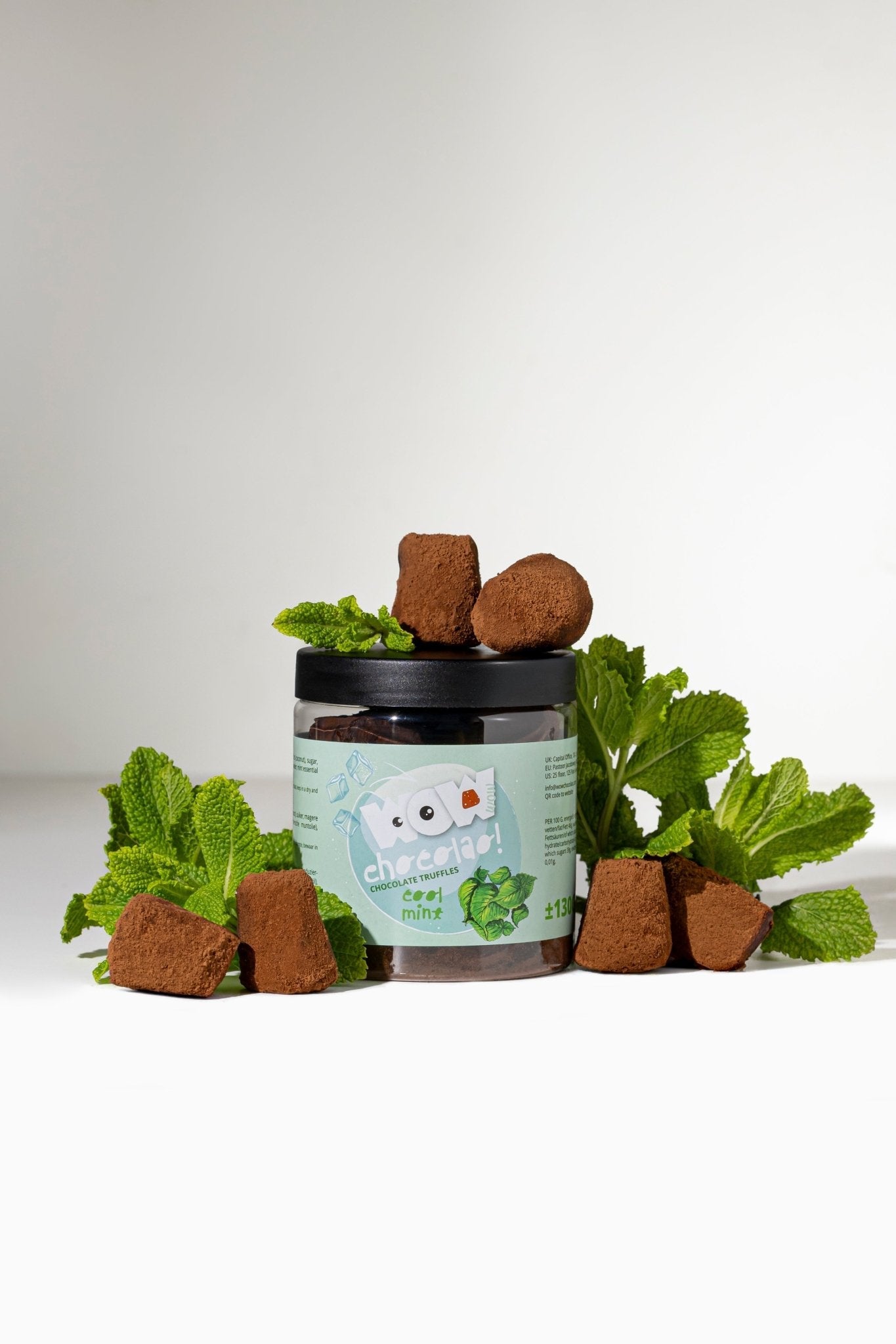 Mint Chocolate Truffles Gift Jar 130g | Refreshing Mint Chocolate