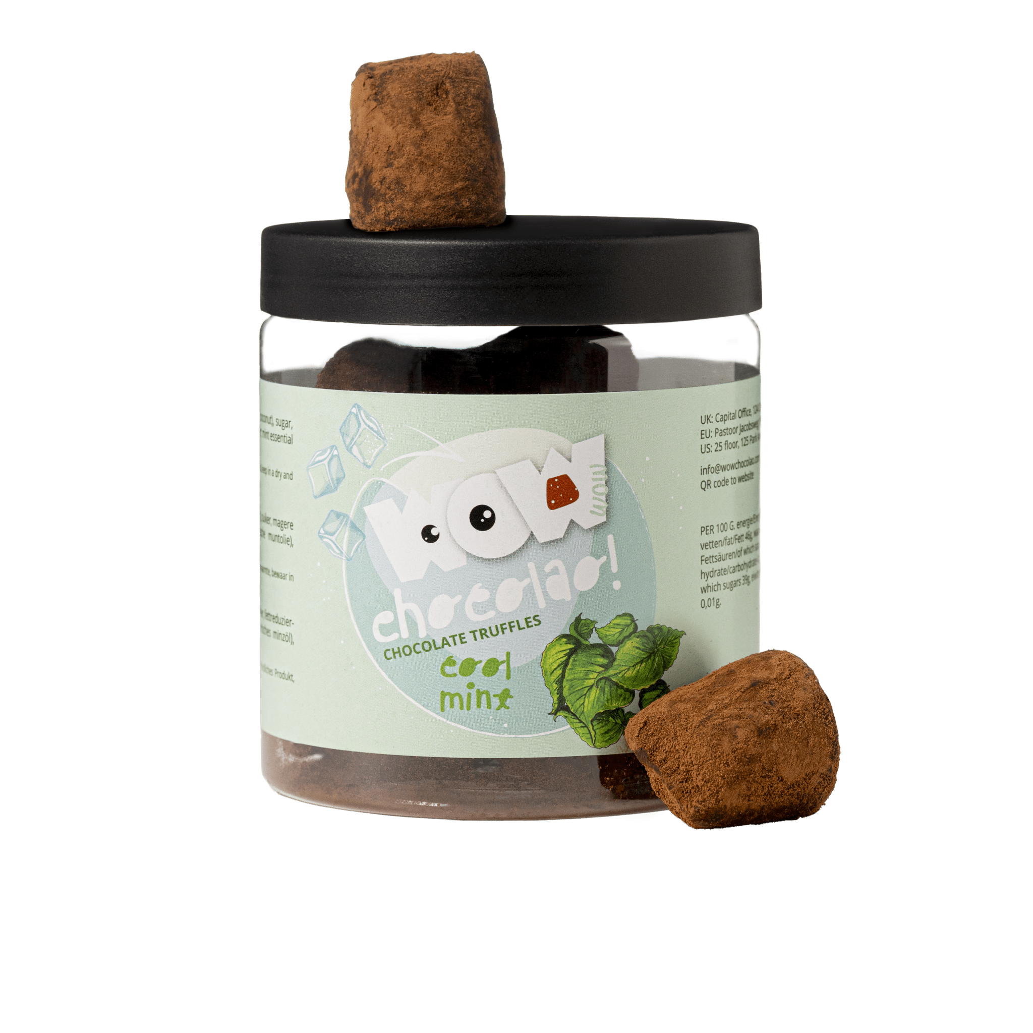 Mint Chocolate Truffles Gift Jar 130g | Refreshing Mint Chocolate