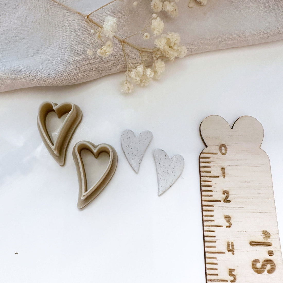 Mirrored hearts cutter set - Goat Corp