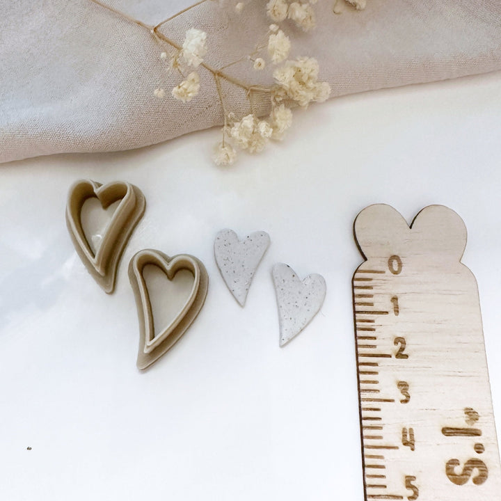 Mirrored hearts cutter set - Goat Corp