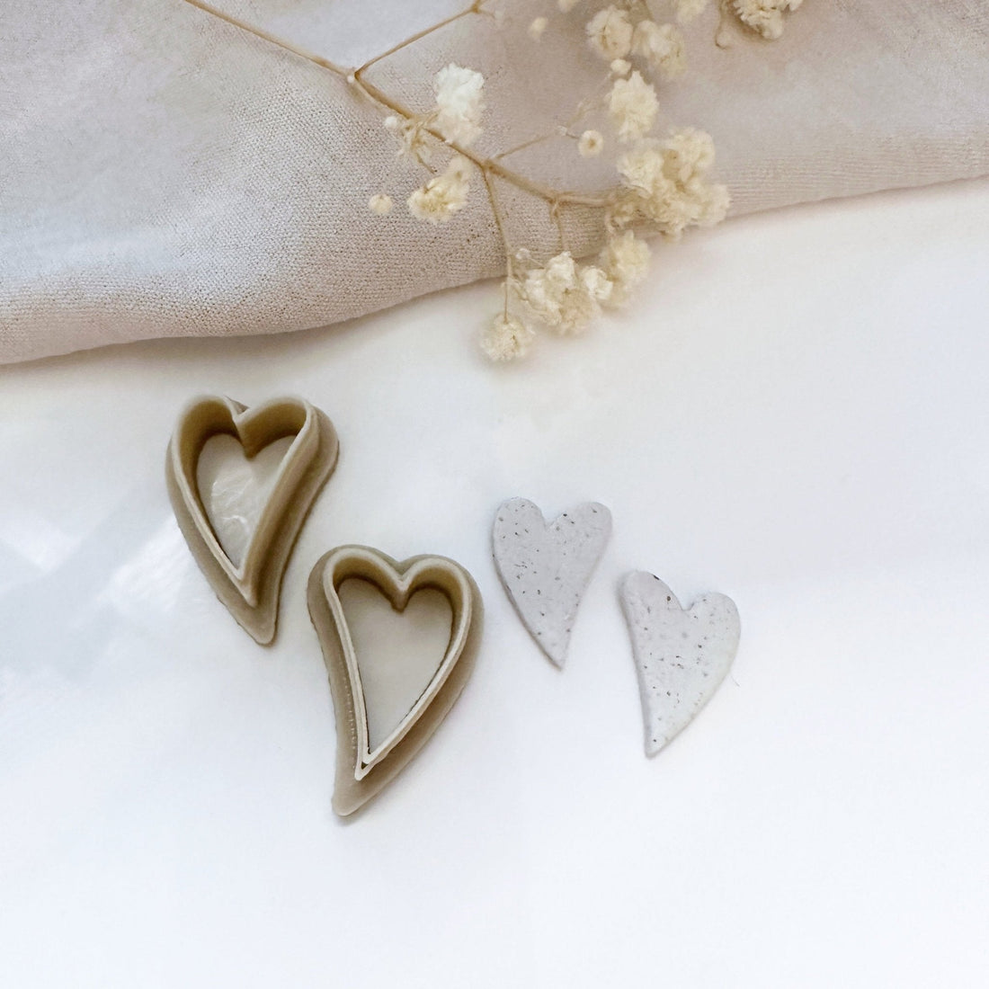 Mirrored hearts cutter set - Goat Corp