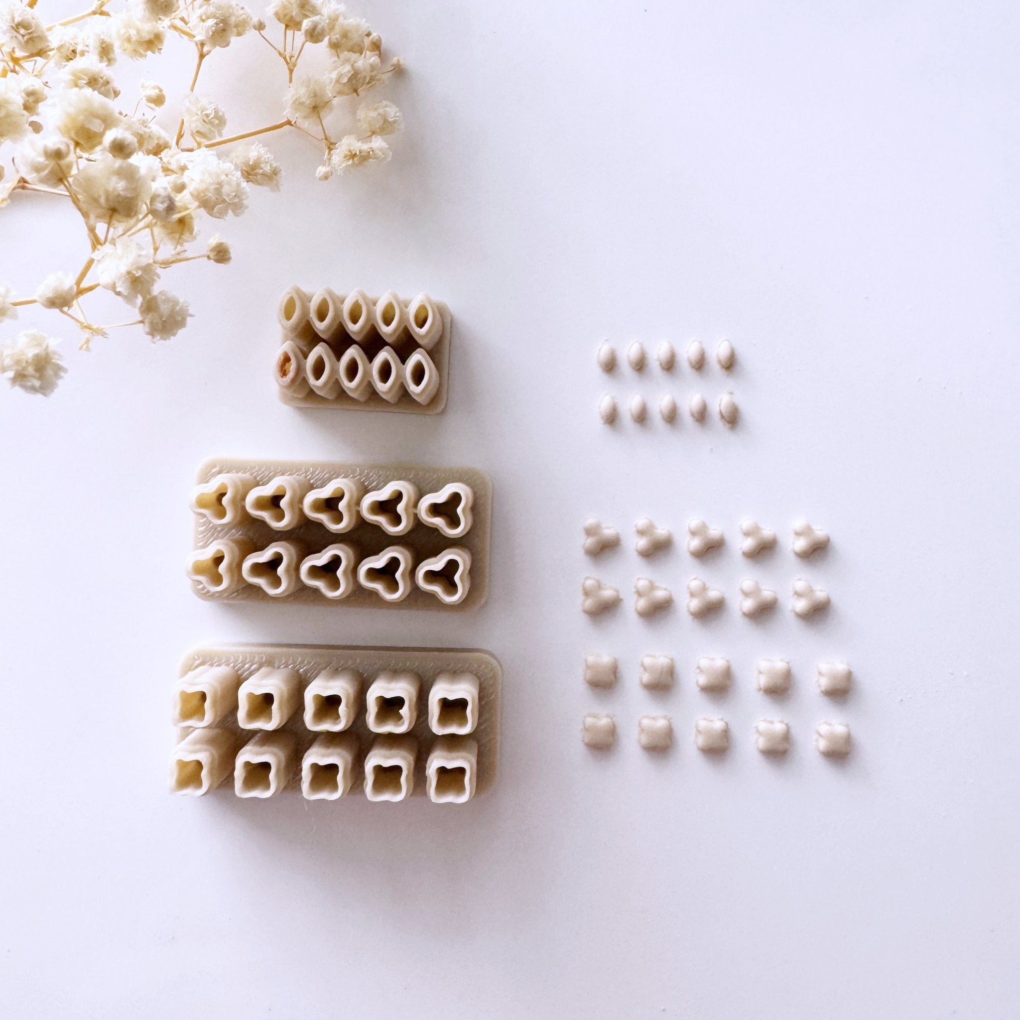 Multi Petal Polymer Clay Cutter – 3 Variations (3mm, 4mm, 5mm) – Single of Complete Set - Goat Corp