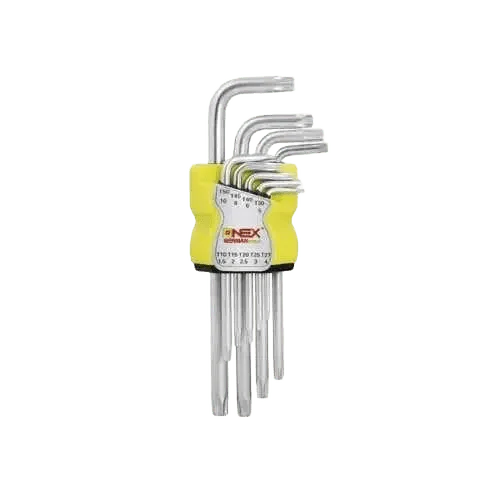 ONEX Professionele Inbus TORX Sleutelset – 9-Delig Staal