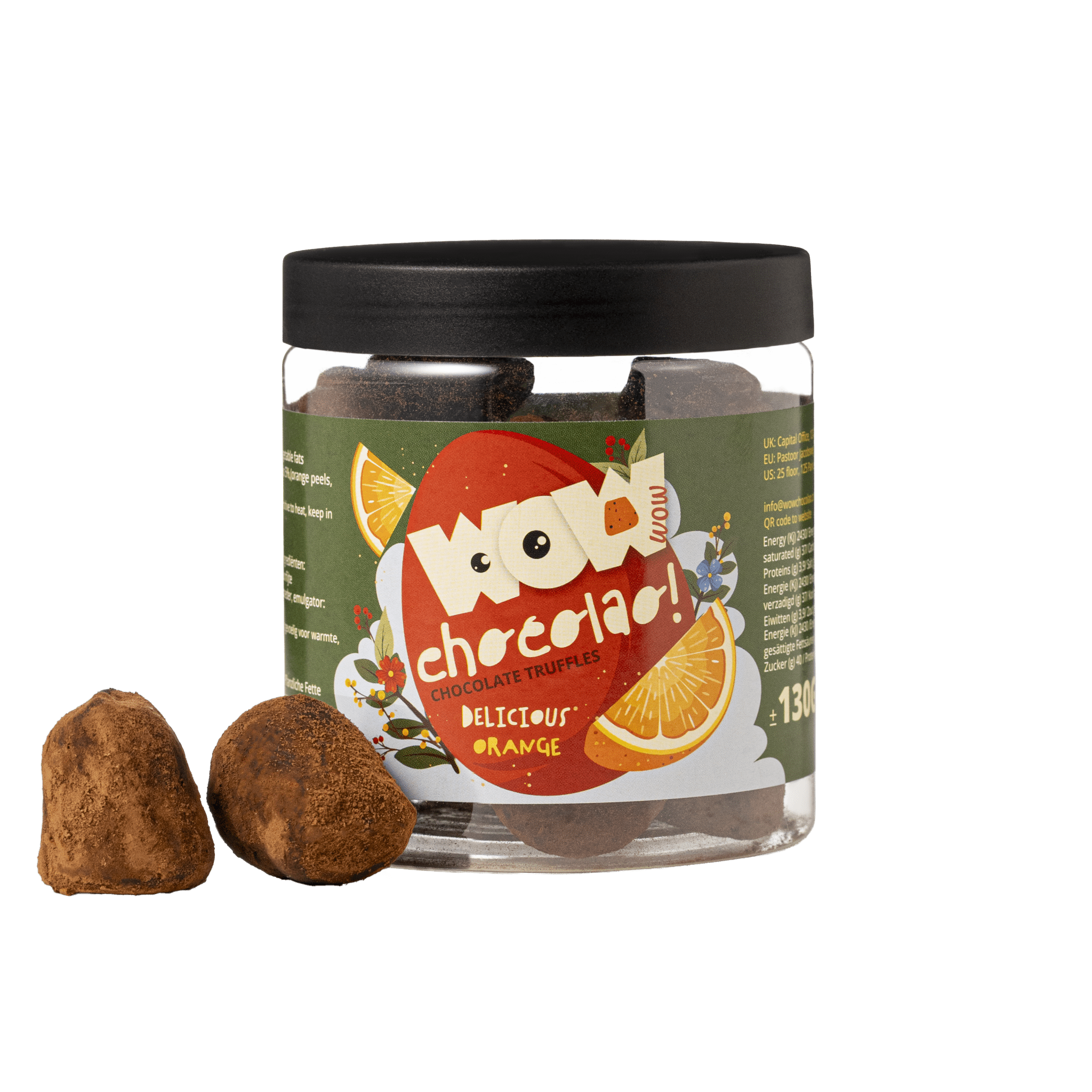 Orange - Easter Chocolate Truffles - Gifting jar 130g