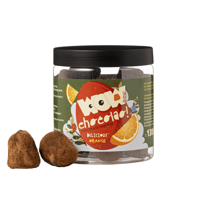 Orange - Easter Chocolate Truffles - Gifting jar 130g