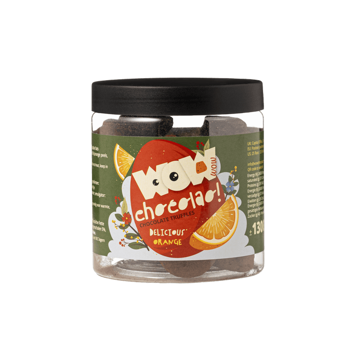 Orange - Easter Chocolate Truffles - Gifting jar 130g
