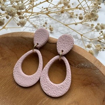 Organic Oval Oorbellen