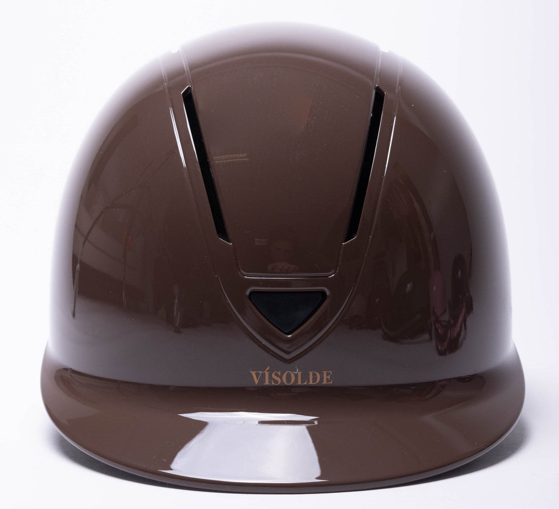 Schaal paardrijhelm Bruin