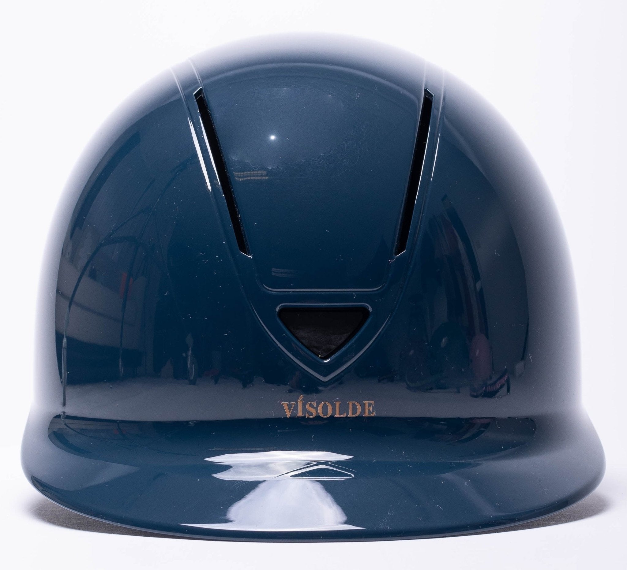 Schaal paardrijhelm Petrol blauw