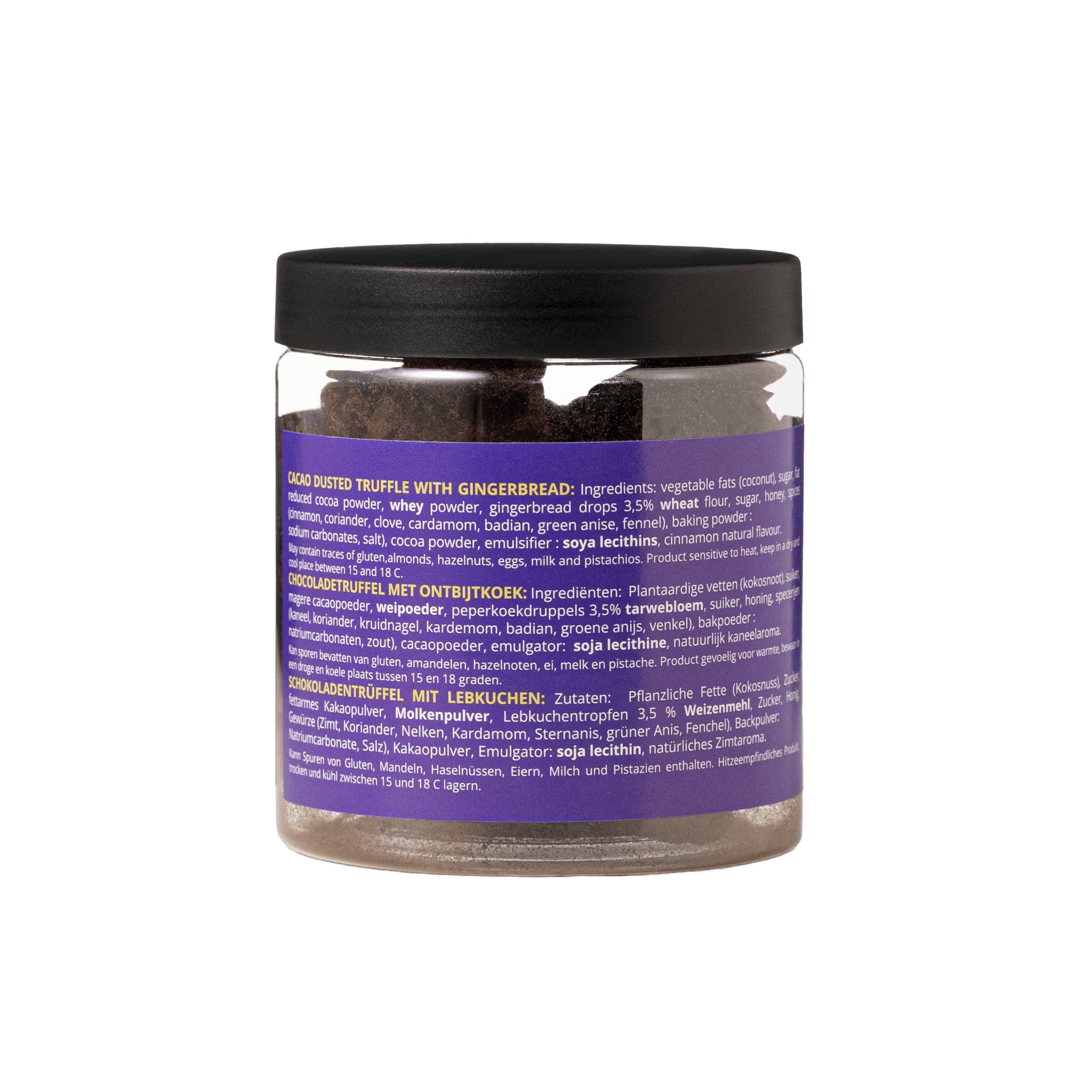 Pepernoten Chocolate Truffles Gift Jar 130g | Sinterklaas Chocolate