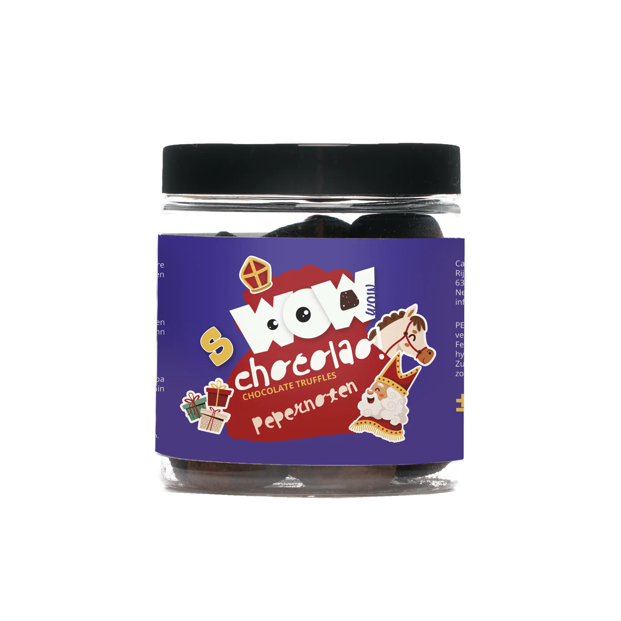 Pepernoten Chocolate Truffles - Sinterklaas edition - Gifting jar 130g - Goat Corp