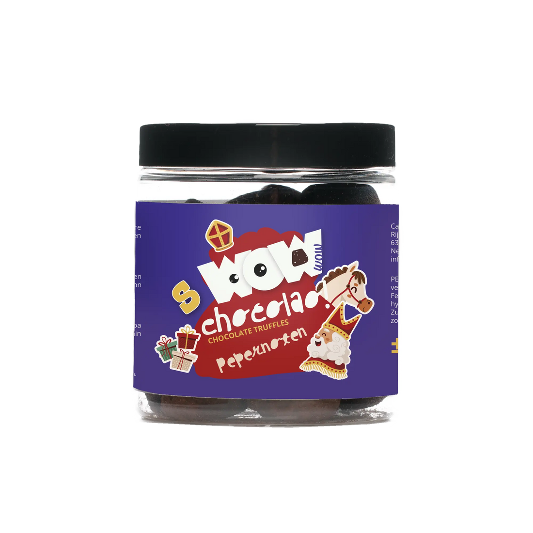 Pepernoten Chocolate Truffles - Sinterklaas edition - Gifting jar 130g - Goat Corp