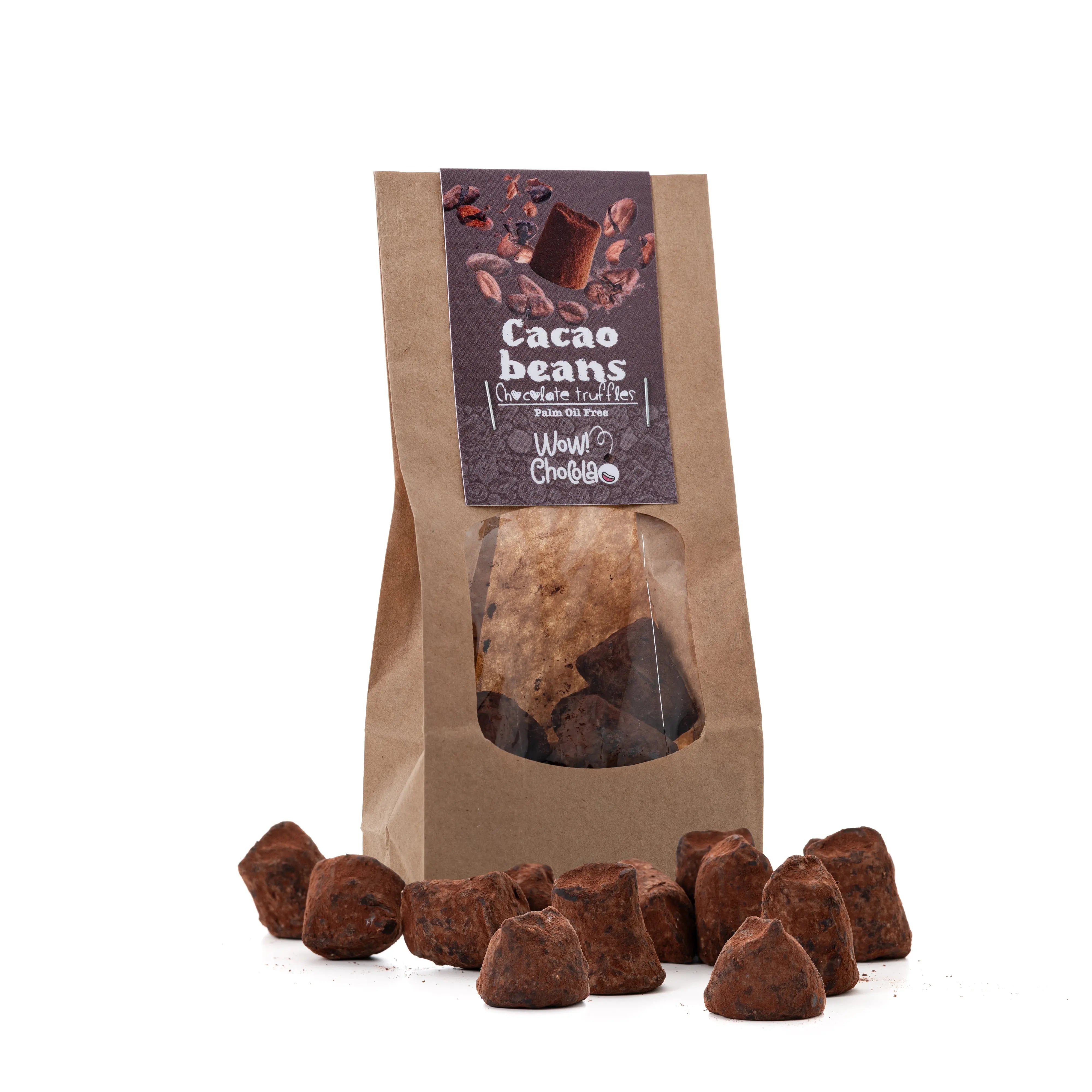 Cacao Nibs Chocolate Truffles - Biodegradable bag 130g - Goat Corp