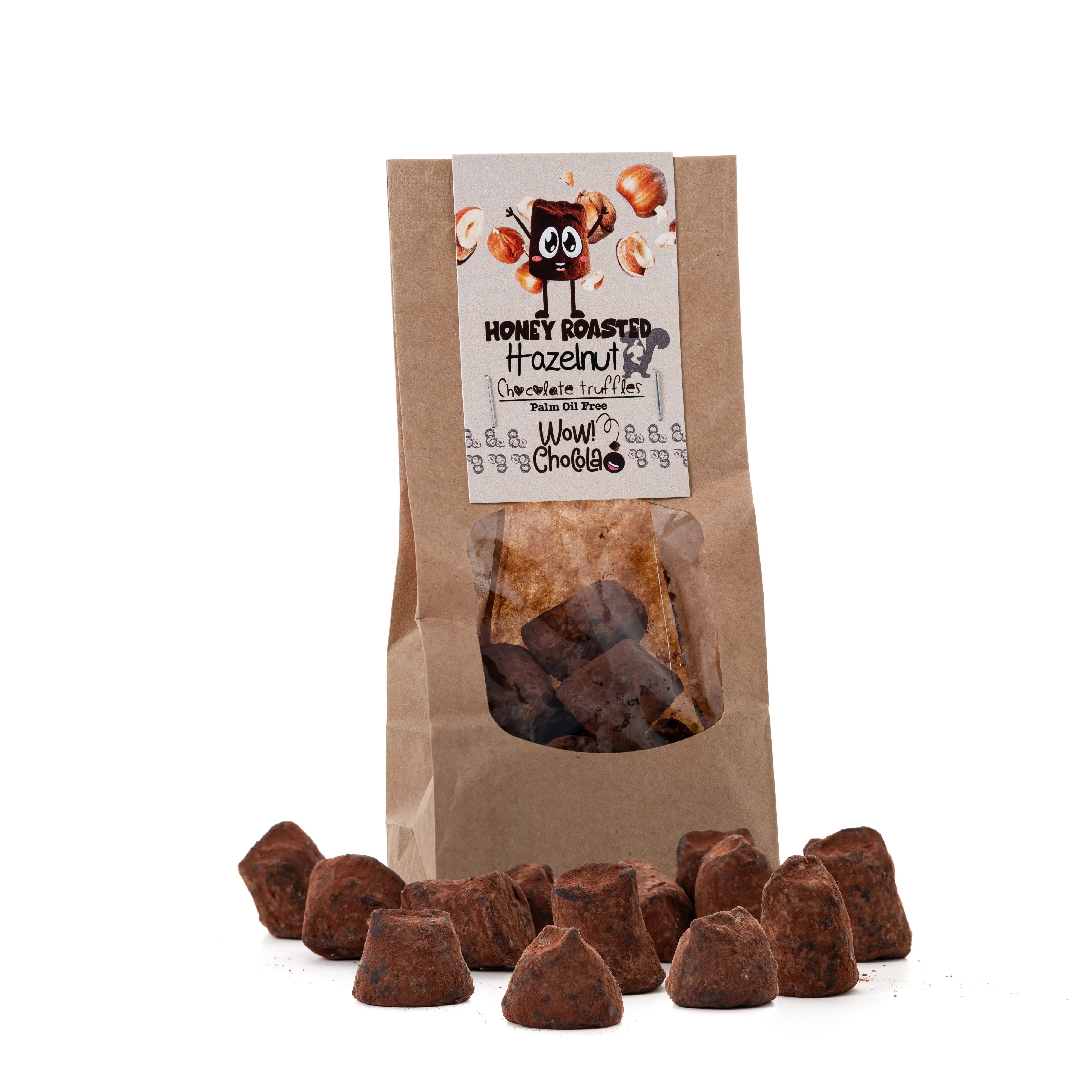 Hazelnut Chocolate Truffles - Biodegradable bag 130g - Goat Corp