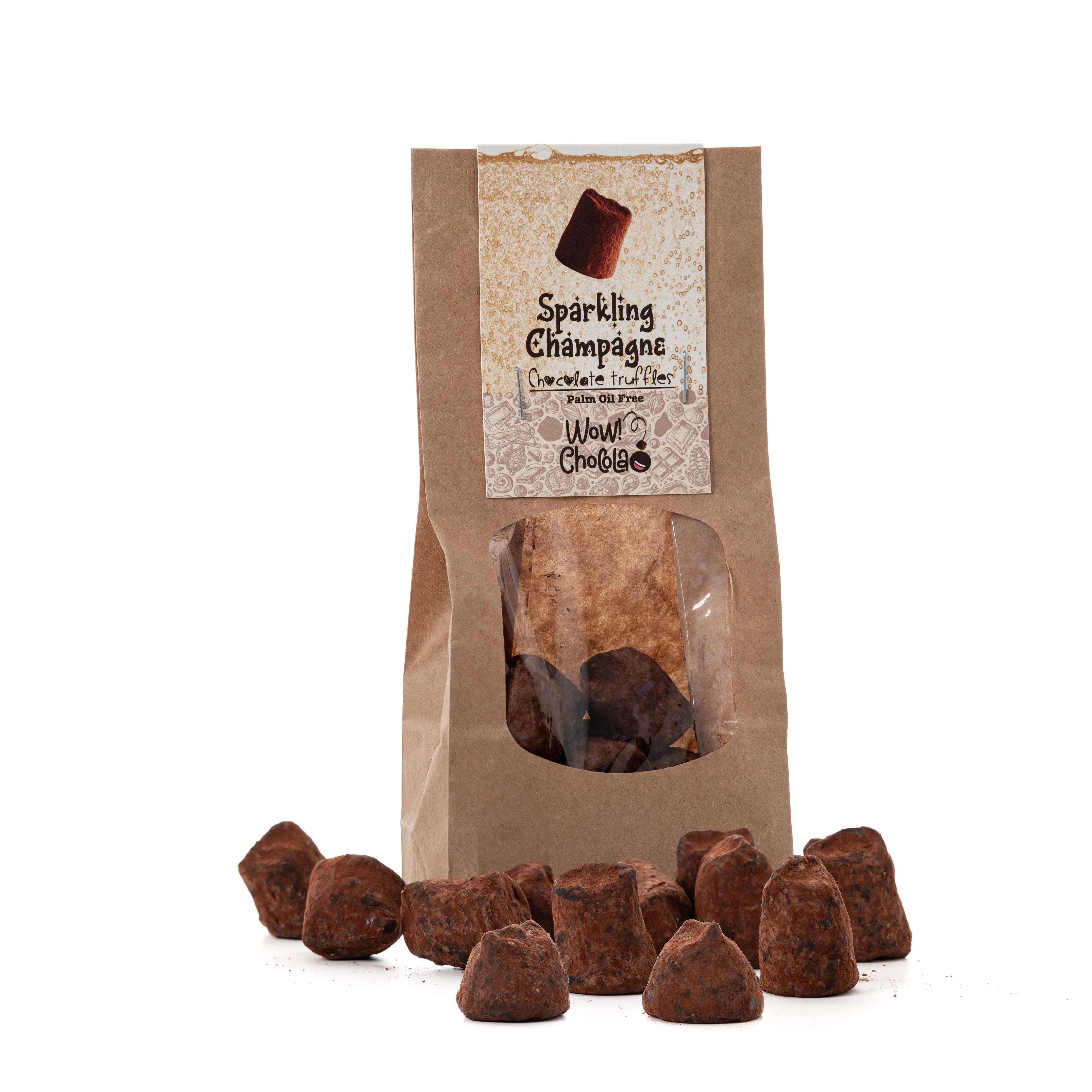 Champagne Chocolate Truffles - Biodegradable packaging 130g - Goat Corp
