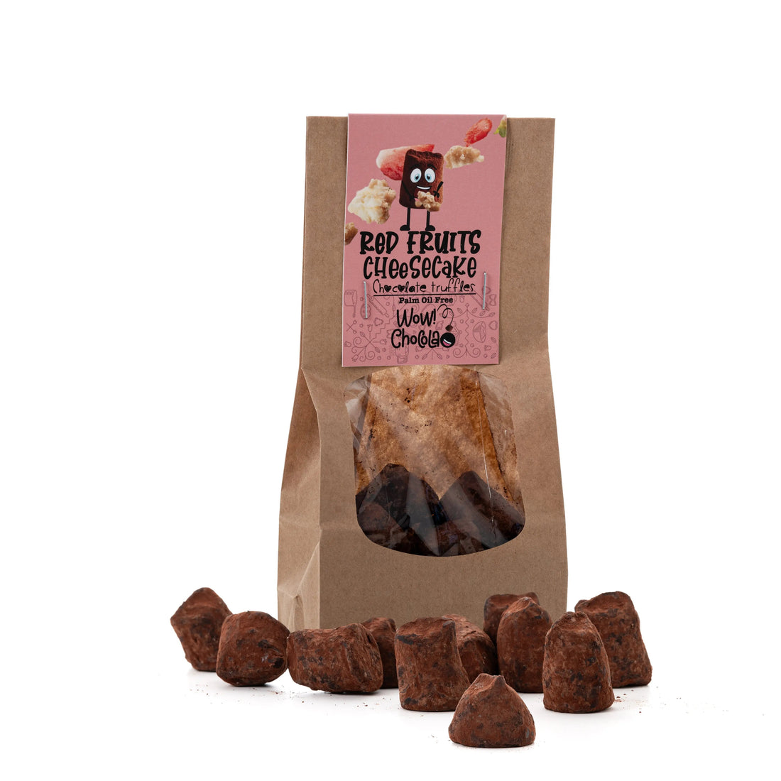 Red Fruit Pie Chocolate Truffles - Biodegradable bag 130g - Goat Corp