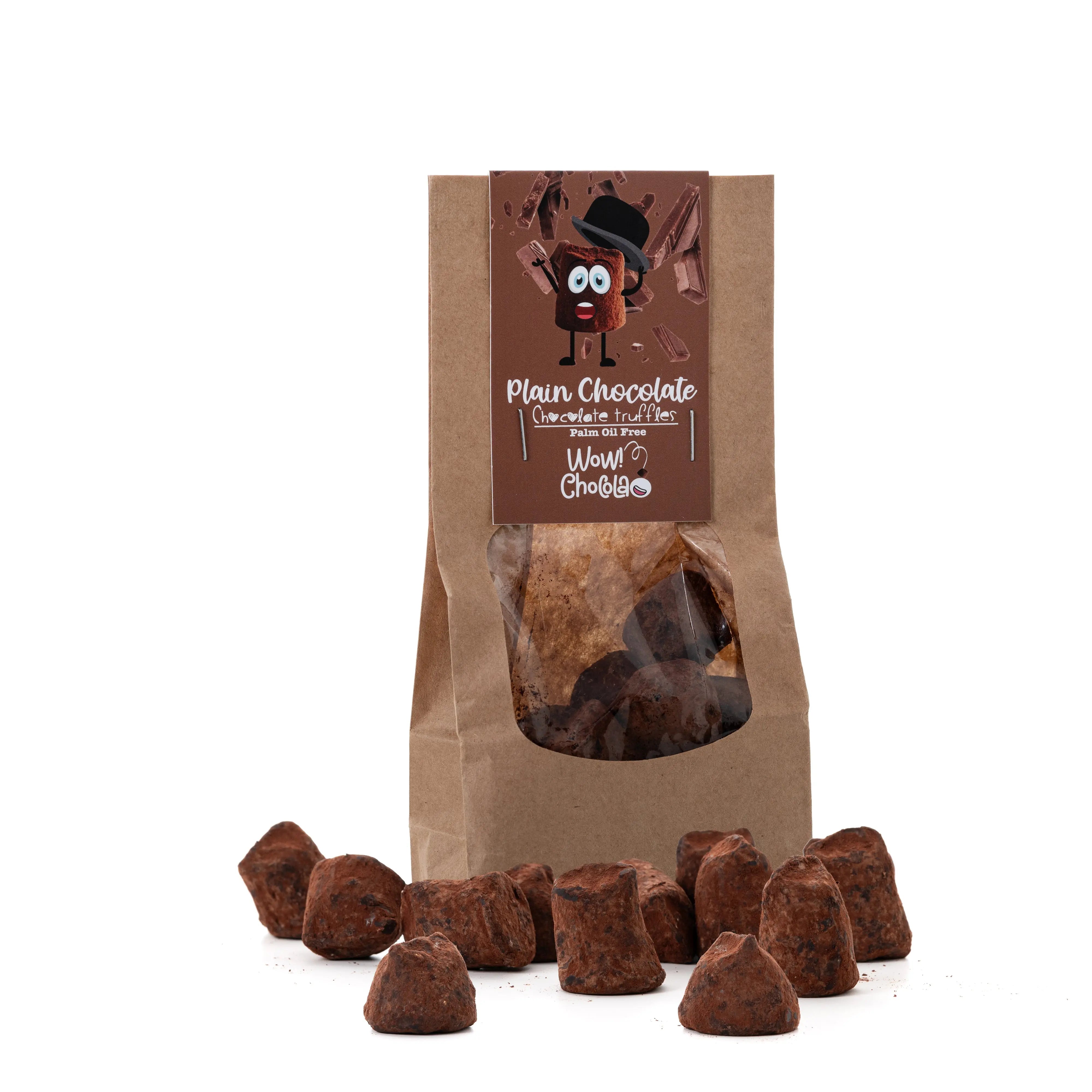 Plain Chocolate Truffles - Biodegradable bag 130g - Goat Corp