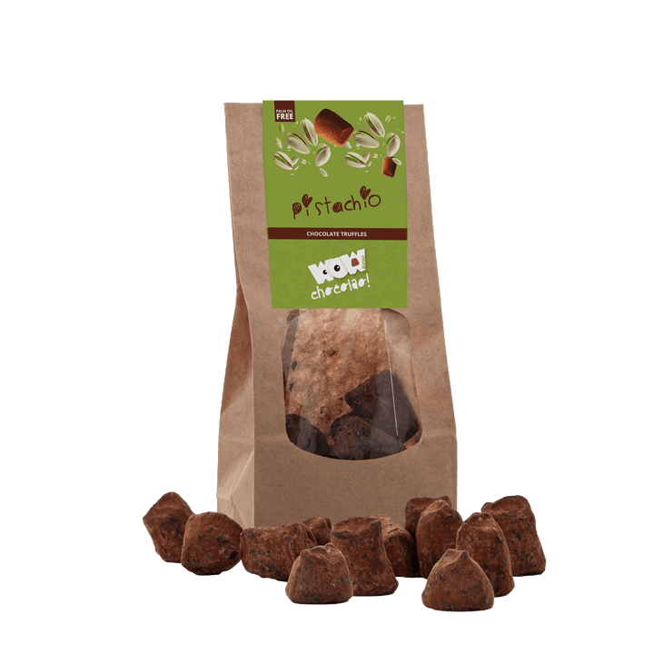 Pistachio Chocolate Truffles - Biodegradable bags 130g