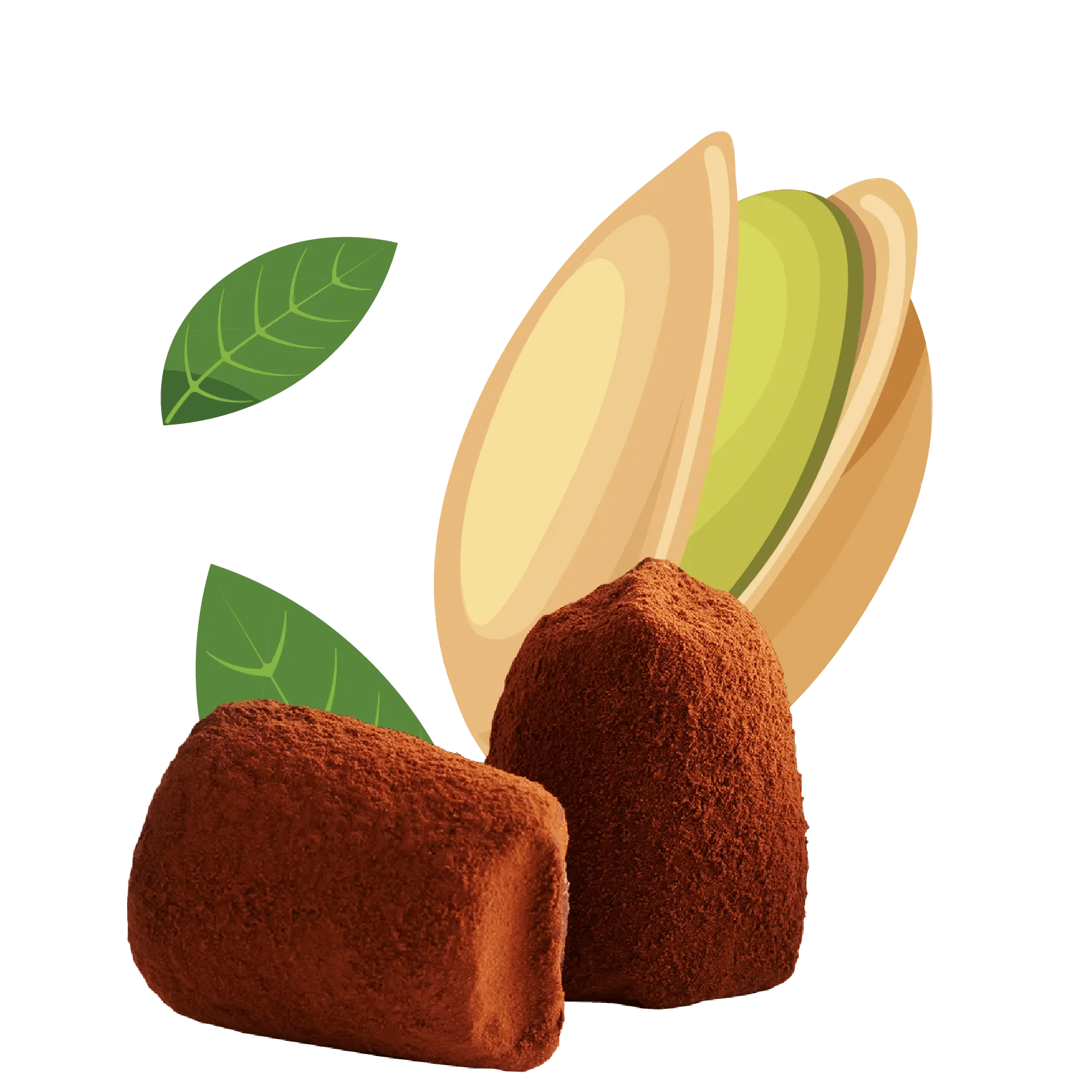 Pistachio Chocolate Truffles - bulk
