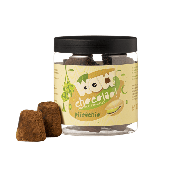 Pistachio Eid Chocolate Truffles Gift Jar 130g | Festive Luxury Chocolate