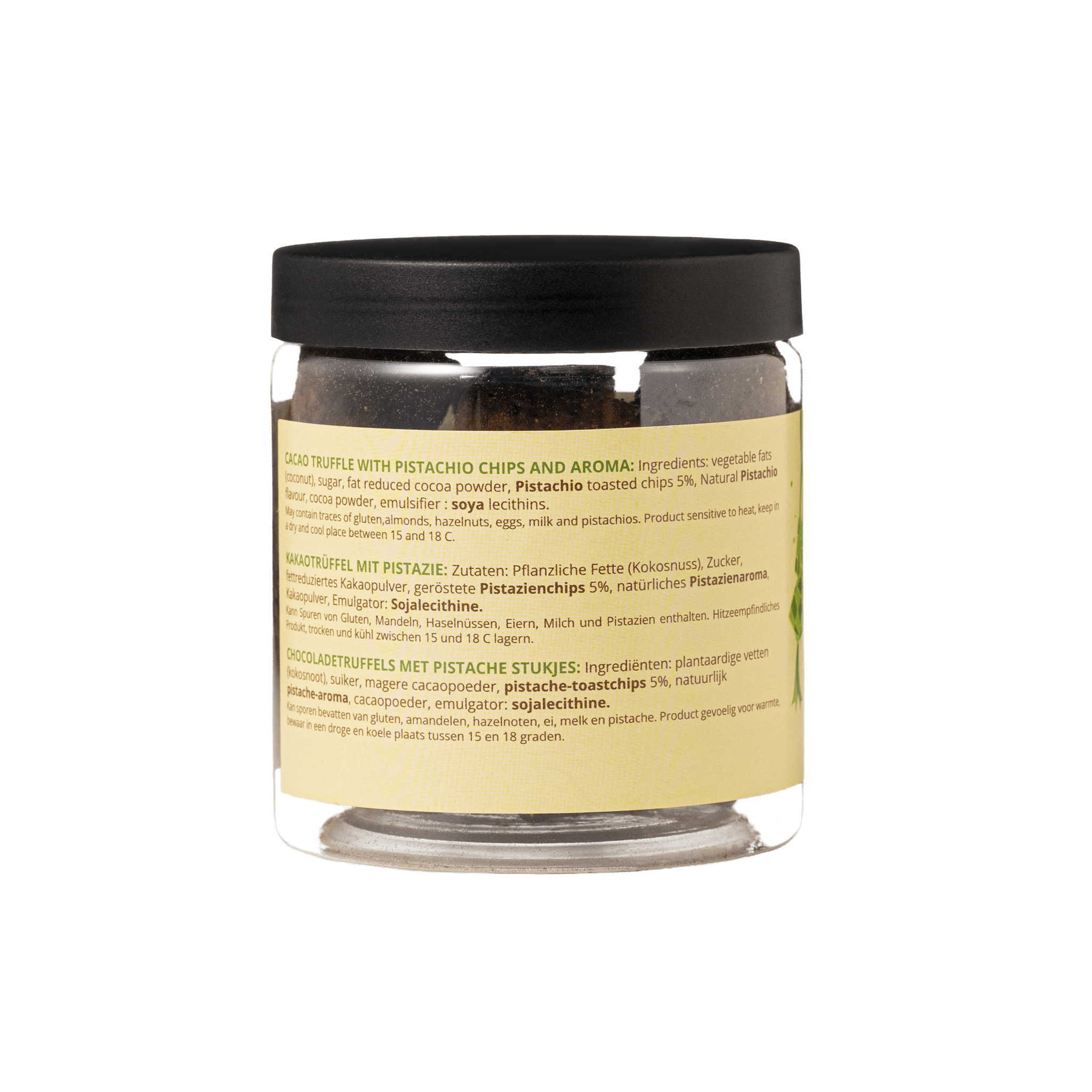 Pistachio Eid Chocolate Truffles Gift Jar 130g | Festive Luxury Chocolate