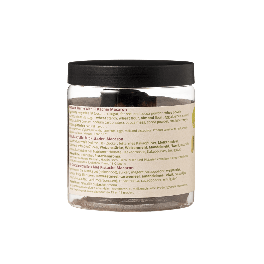 Pistachio Macaron Chocolate Truffles Gift Jar 130g | Pistachio Luxury Chocolate