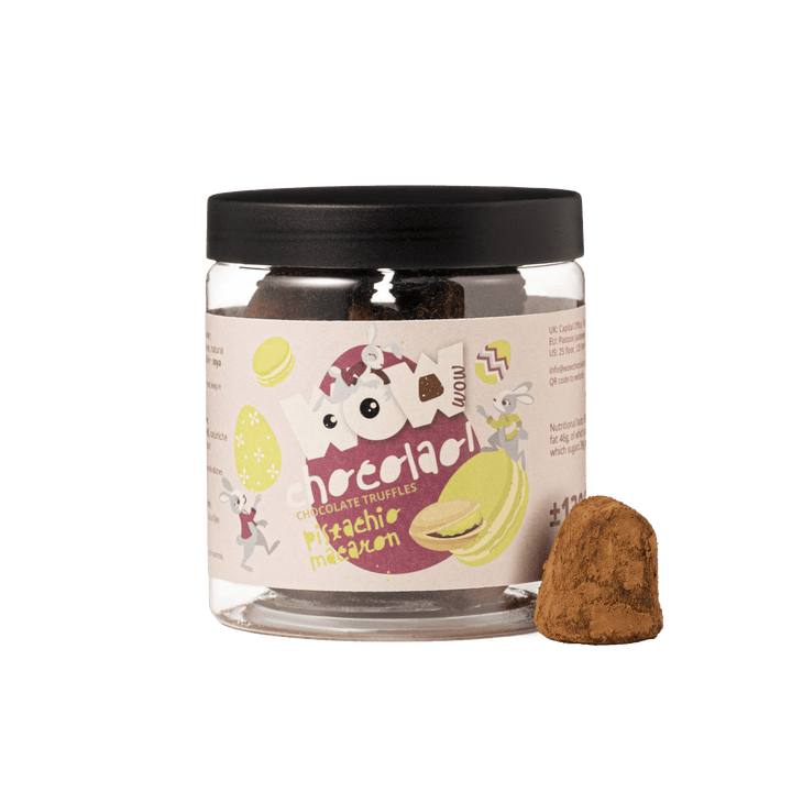 Pistachio Macaroon Chocolate Truffles - 130g Easter Gifting Jar