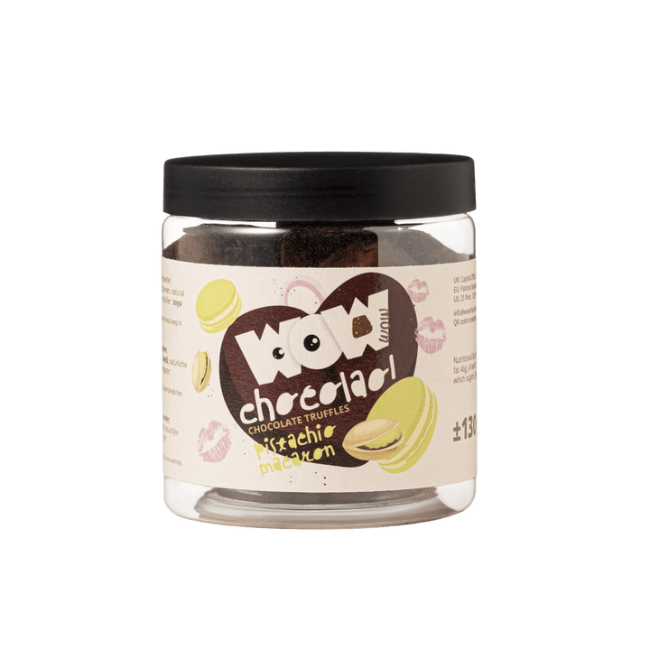 Pistachio Macaroon Chocolate Truffles - 130g Valentine Gifting Jar