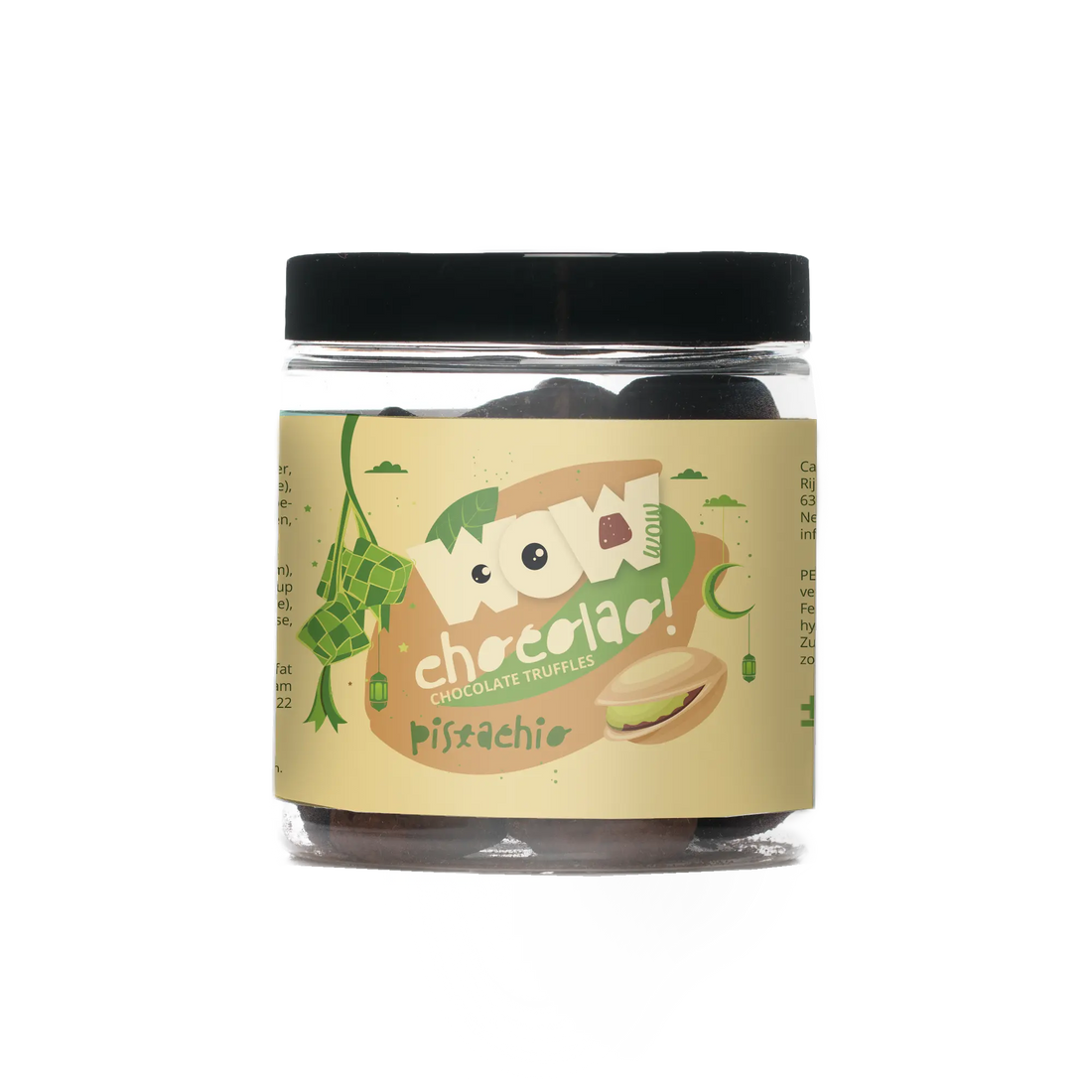 Pistachio - Eid Chocolate truffles - Gifting jar 130g - Goat Corp
