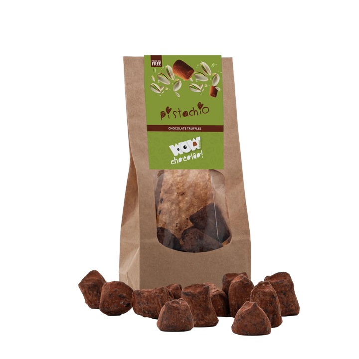 Pistachio Chocolate Truffles - Biodegradable bags 130g - Goat Corp