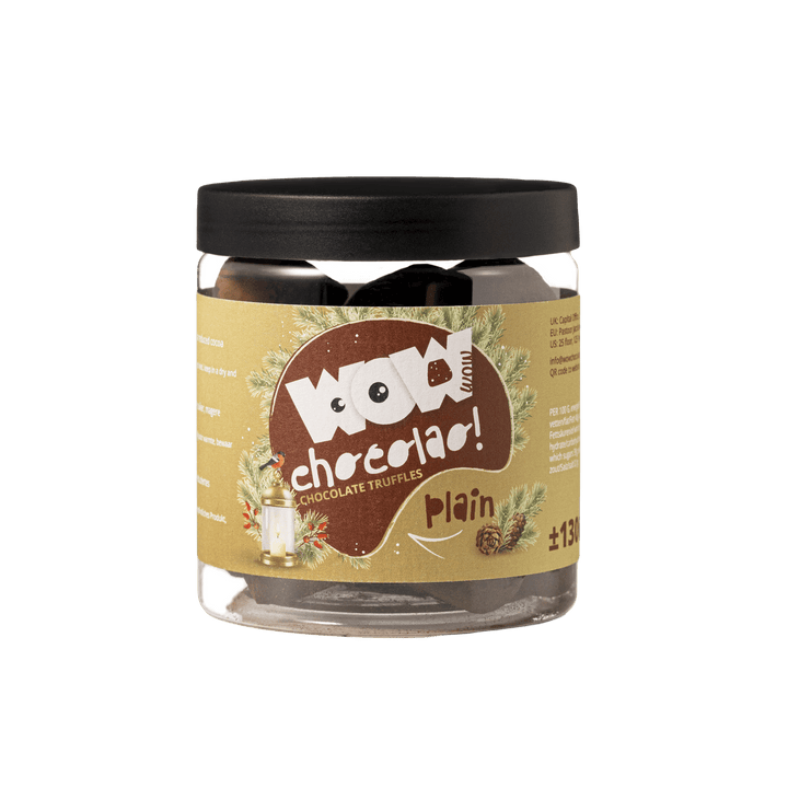 Plain Chocolate Truffles - Christmas Edition -  Gifting jar 130g