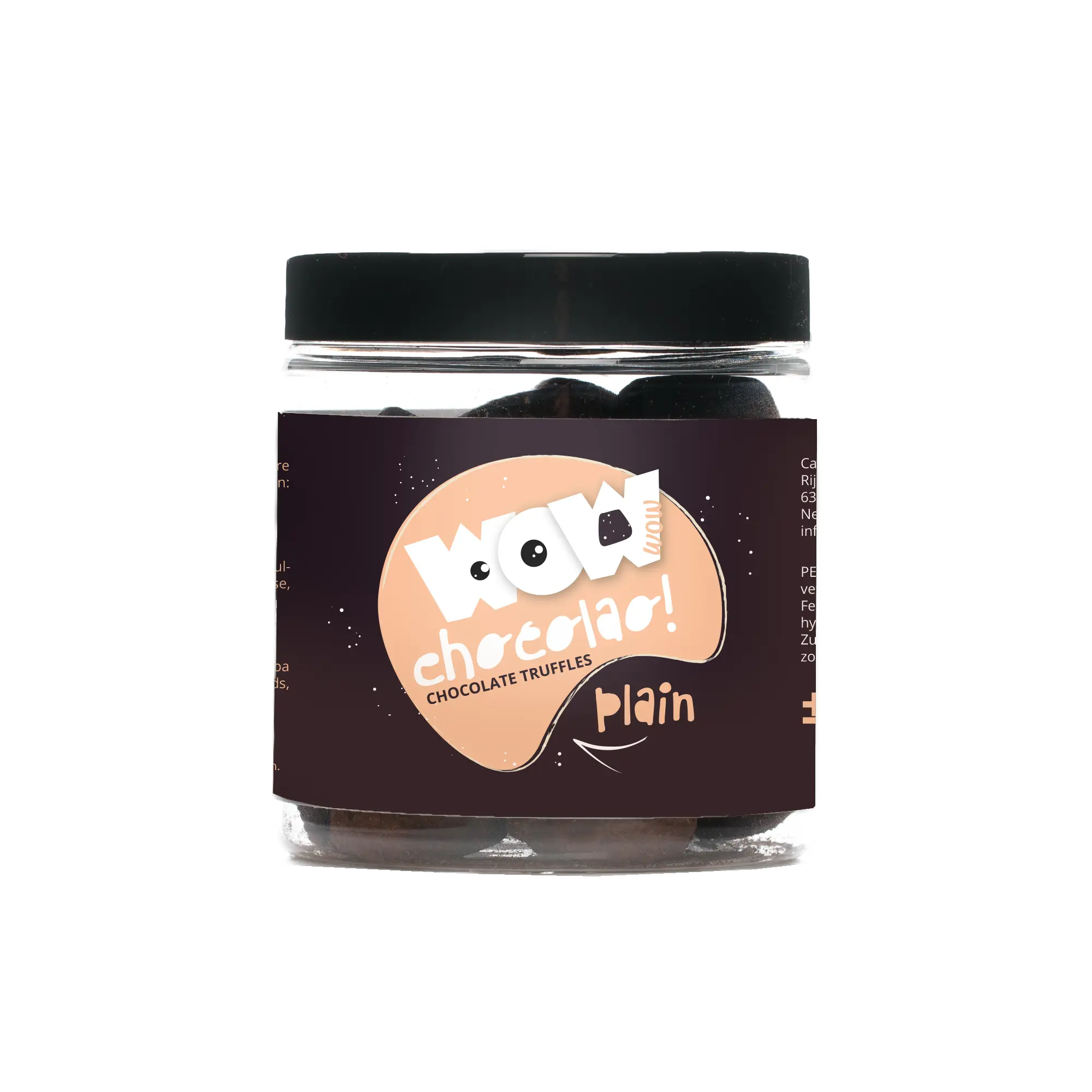 Plain Chocolate Truffles - Gifting jar 130g - Goat Corp