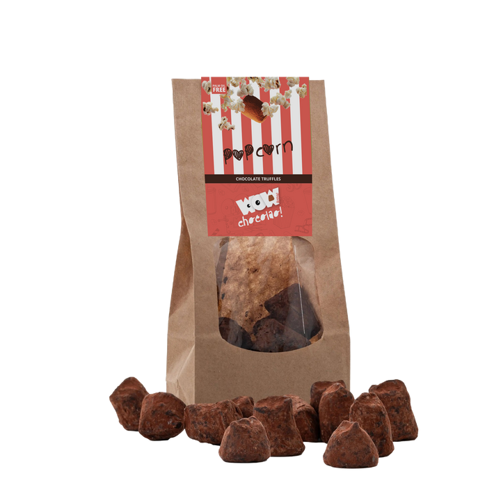 Popcorn Chocolate Truffles - Biodegradable bag 130g - Goat Corp