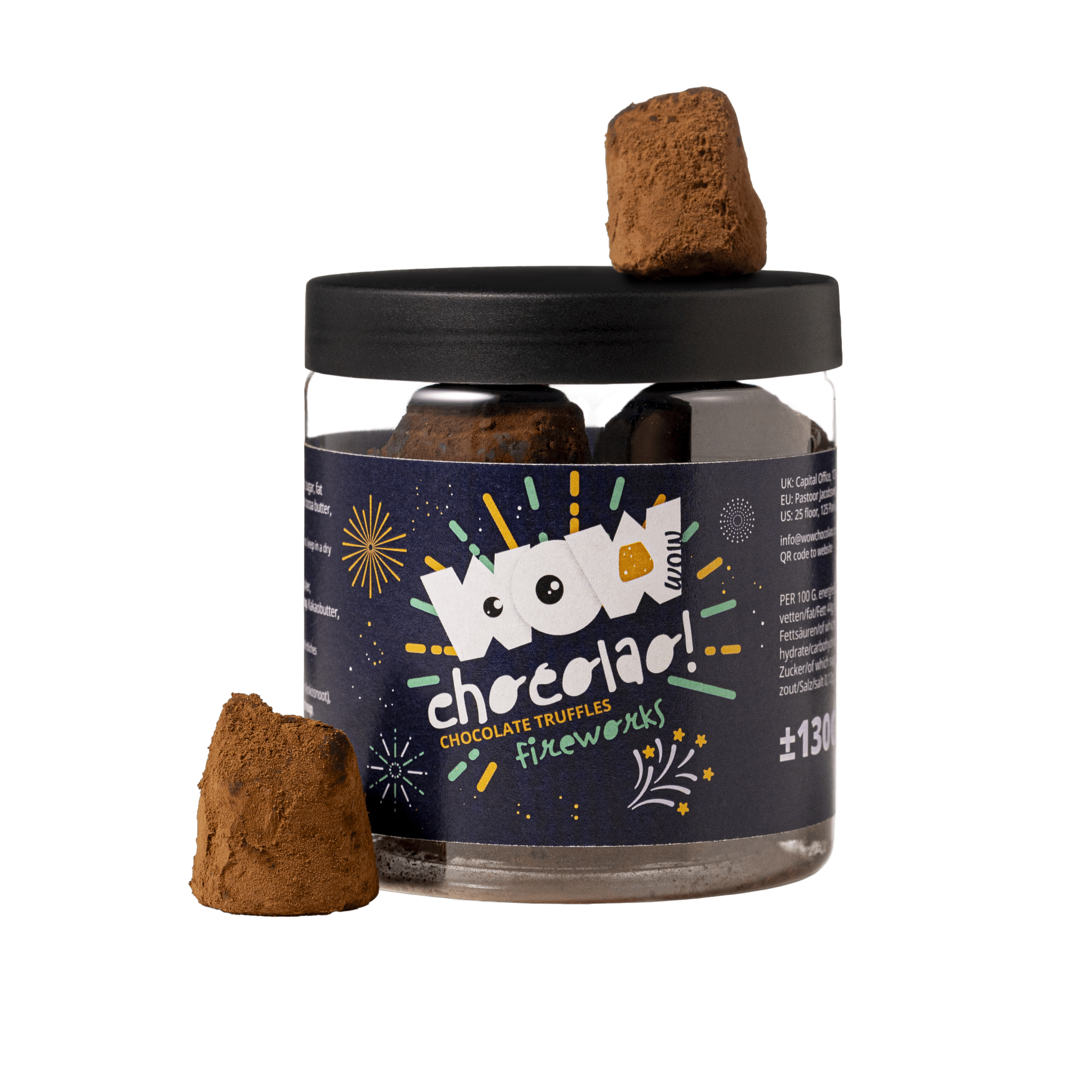 Popping Candy - New year chocolate truffles - Gifting jar 130g