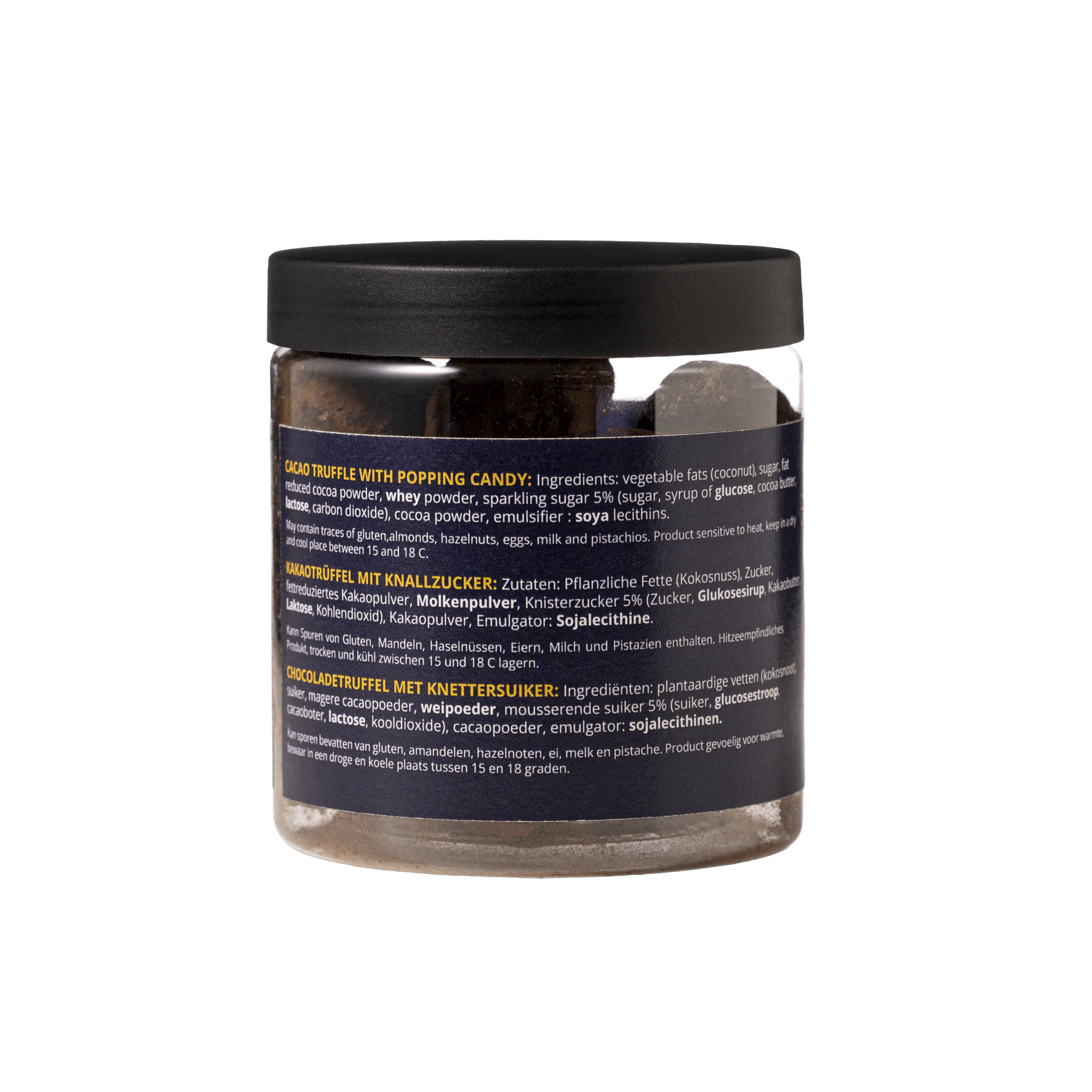 Popping Candy - New year chocolate truffles - Gifting jar 130g