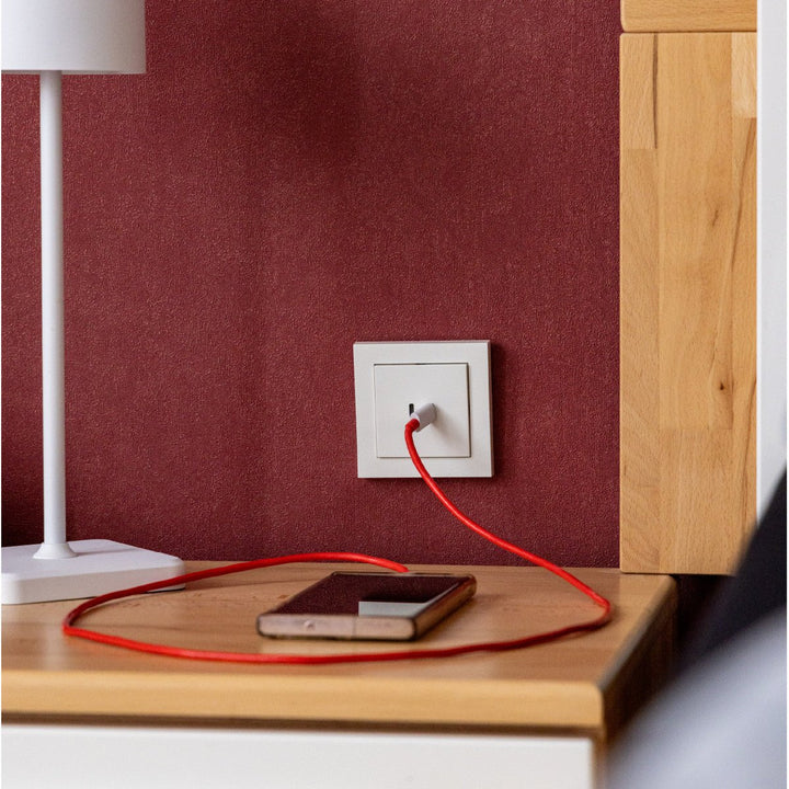 ProCharge USB-C inbouw wandcontactdoos stopcontact duo - 2 snelladers USB-C poorten - Universeel - Wit