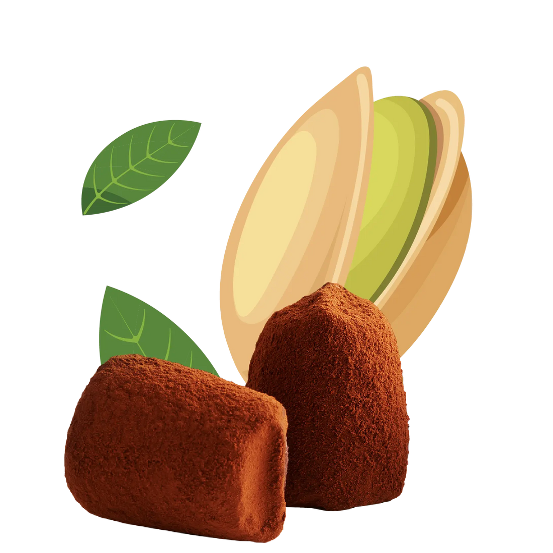 Pistachio Chocolate Truffles - bulk - Goat Corp