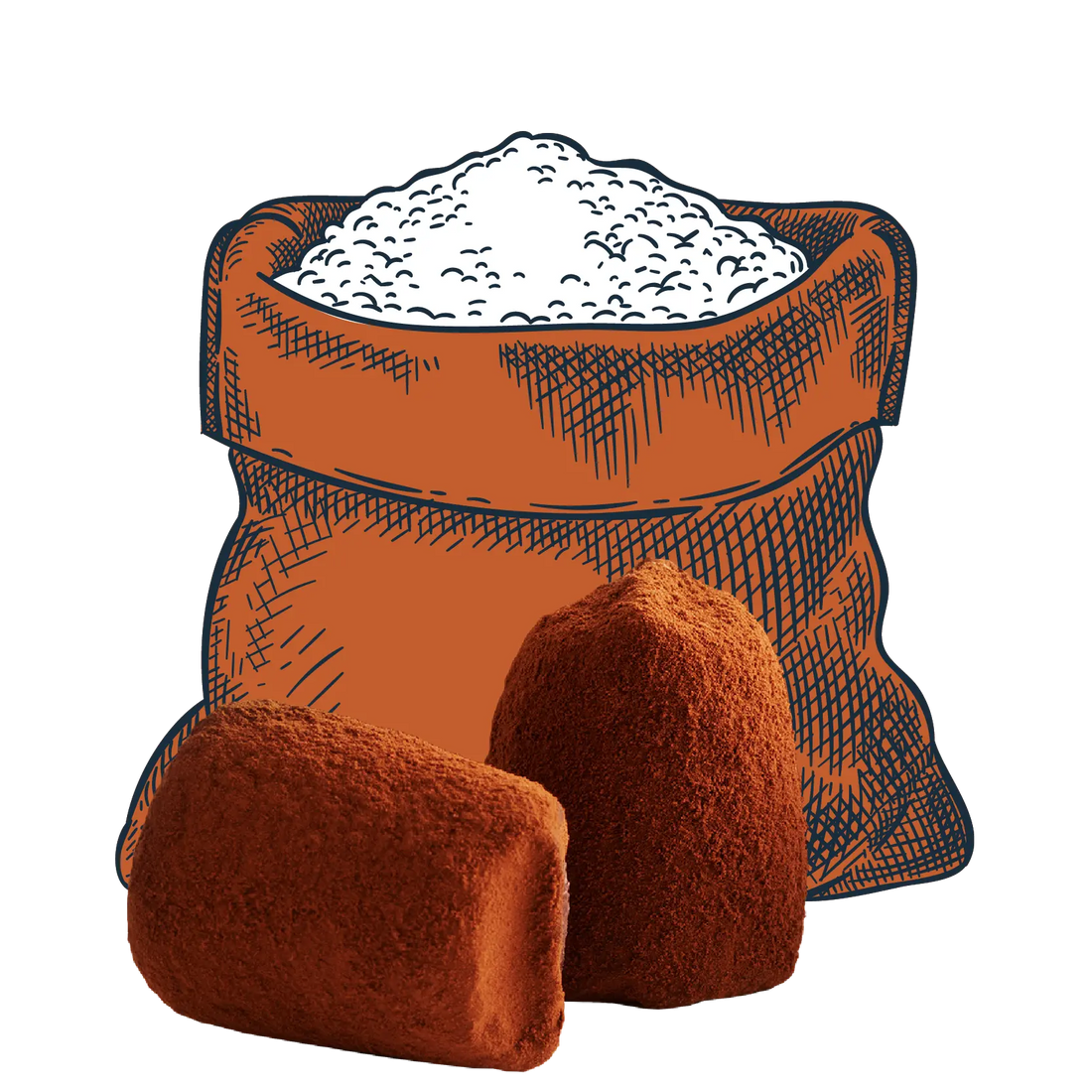 Sea Salt chocolate truffle - bulk - Goat Corp