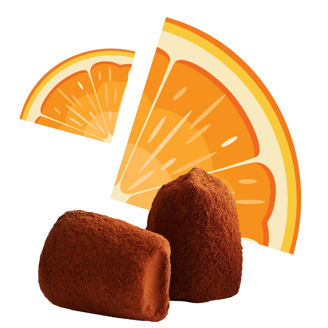 Confit Orange Chocolate Truffles - Bulk - Goat Corp